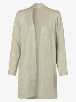 Marie Lund Vesten Gebreid Vest Dames Kaki / Pastelgroen