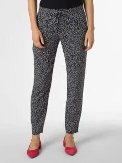 Marie Lund Bandplooibroeken Regular Bandplooibroek Dames Nachtblauw