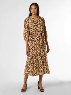 Marie Lund Midi Jurken Jurk Dames Beige