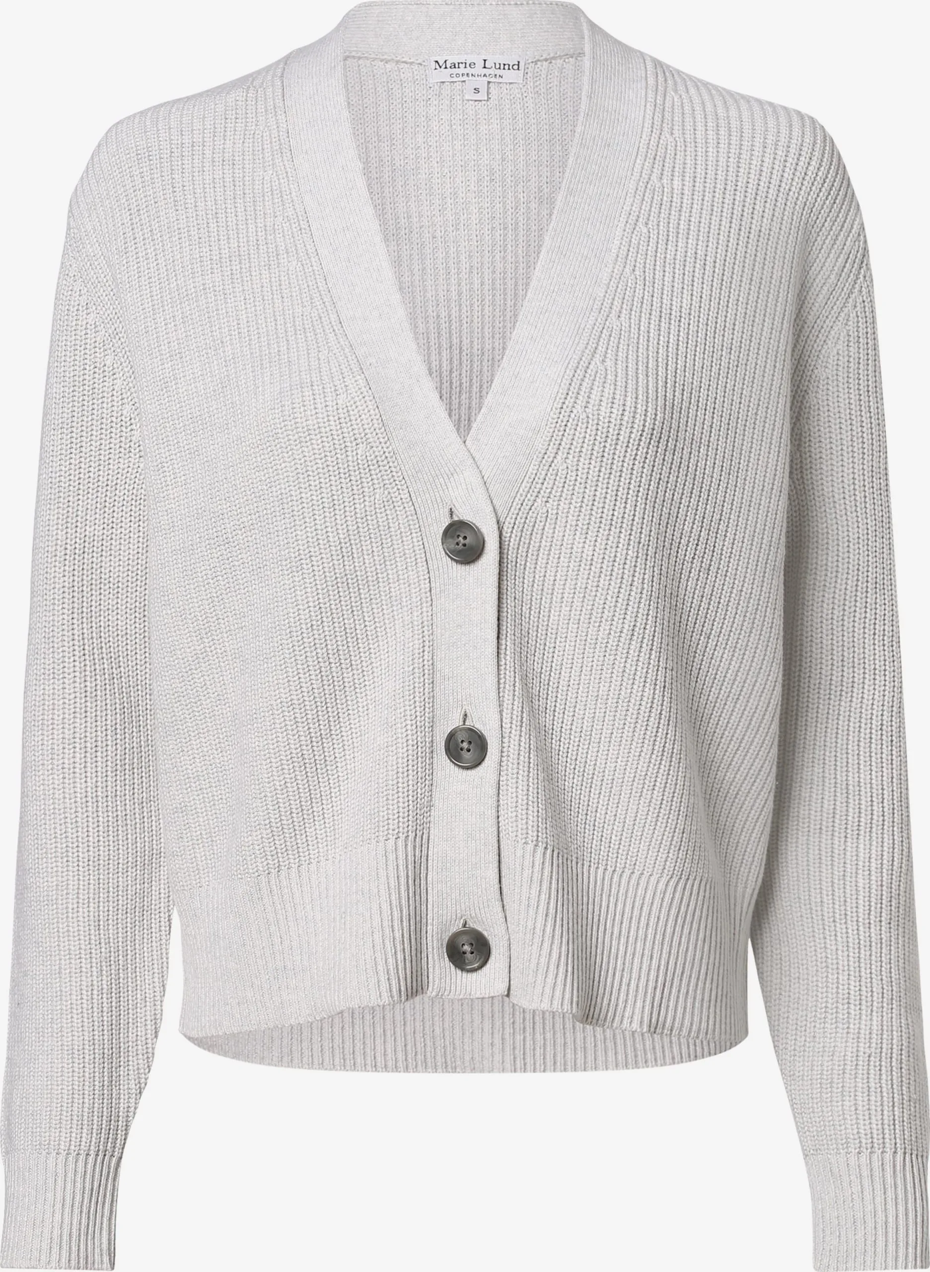 Marie Lund Vesten Gebreid Vest Dames Lichtgrijs 1 Marie Lund Vesten Gebreid Vest Dames Lichtgrijs