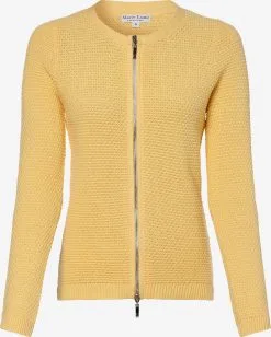 Marie Lund Vesten Gebreid Vest Dames Geel