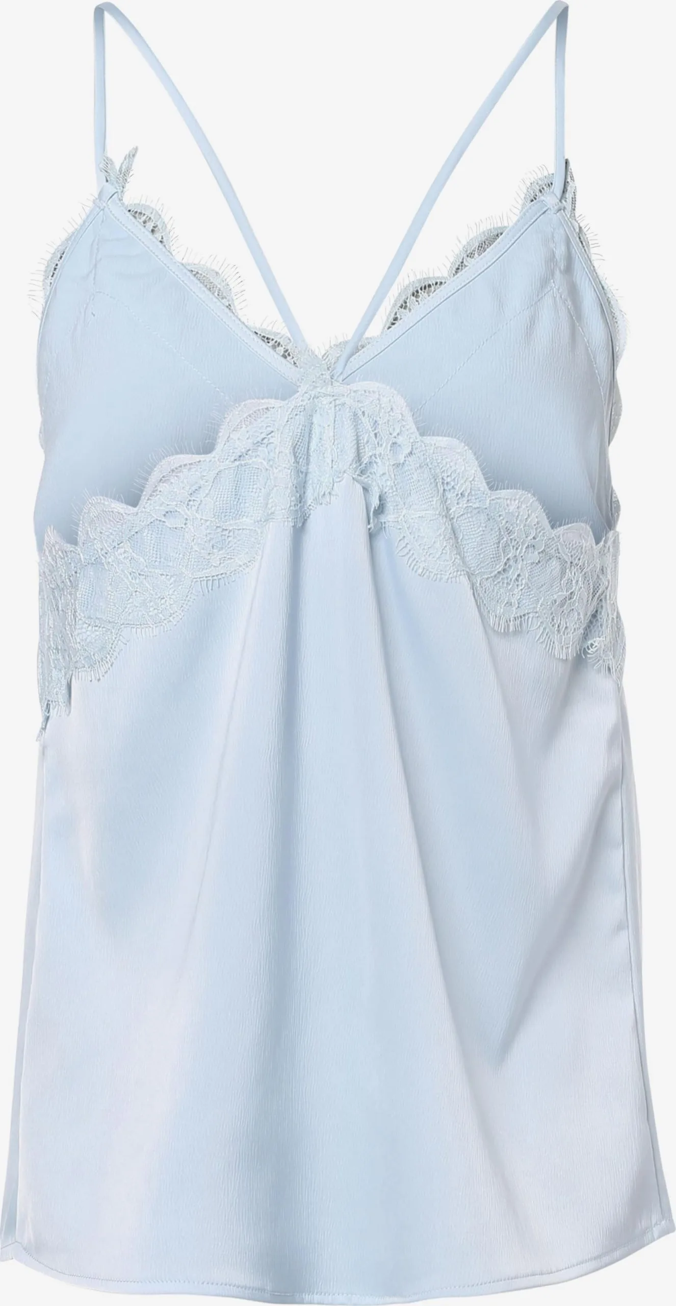 Marie Lund Kanten Tops Top Dames Lichtblauw 2 Marie Lund Kanten Tops Top Dames Lichtblauw - Afbeelding 2