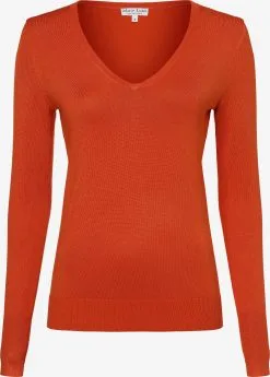 Marie Lund Basic Truien Trui Dames Oranje