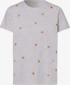 Marie Lund T-shirts Shirt Dames Lichtgrijs