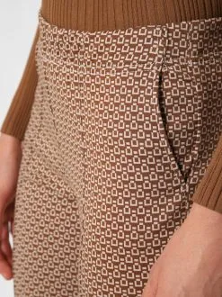 Marie Lund Broeken Flared Pantalon Dames Bruin -Marie Lund Verkoop 8206b6d3e0cfade924bcb234d1c3359a