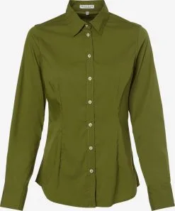 Marie Lund Overhemden Blouse Dames Groen