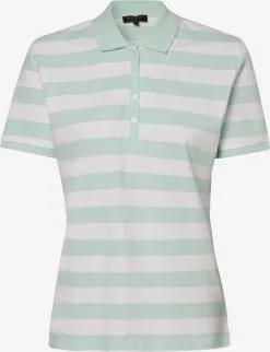 Marie Lund Polos Shirt Dames Mintgroen / Wit