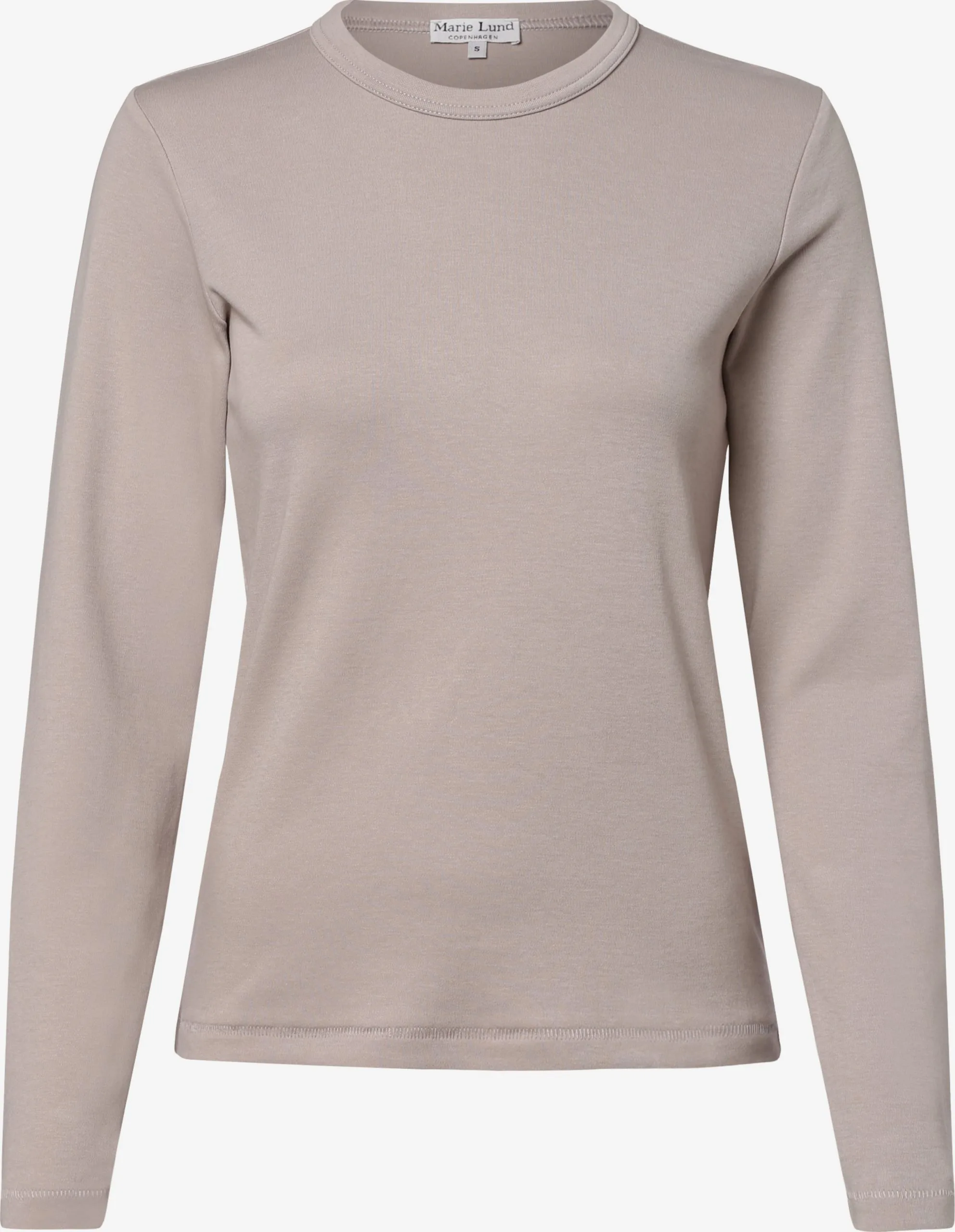 Marie Lund Longsleeves Shirt Dames Taupe 1 Marie Lund Longsleeves Shirt Dames Taupe