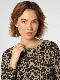 Marie Lund Longsleeves Shirt Dames Beige / Zwart -Marie Lund Verkoop a890627cc504b54ea578b095d3a9243e