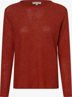 Marie Lund Basic Truien Trui Dames Roestbruin