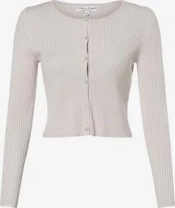 Marie Lund Vesten Gebreid Vest Dames Taupe