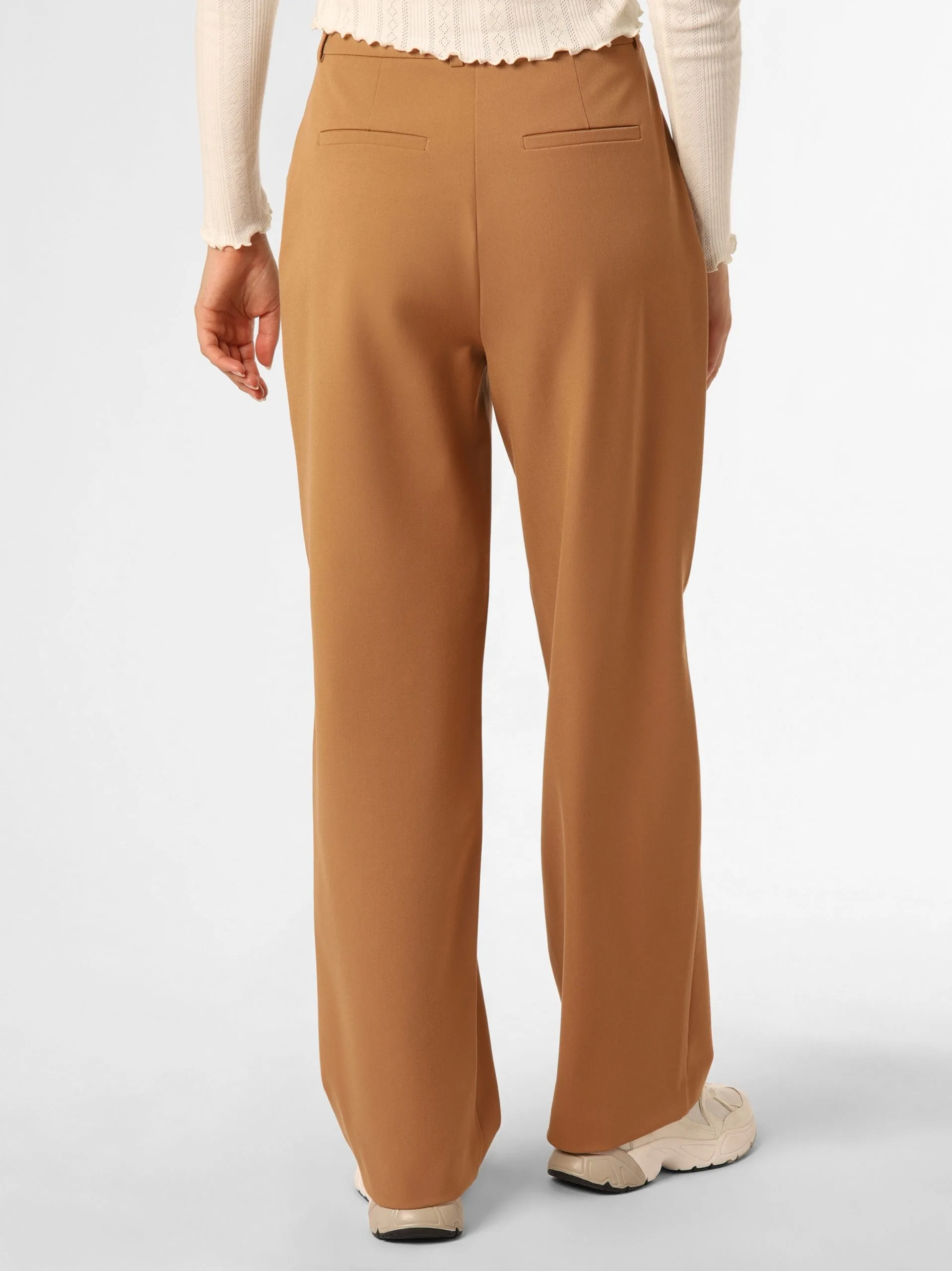 Marie Lund Bandplooibroeken Regular Bandplooibroek Dames Cognac 2 Marie Lund Bandplooibroeken Regular Bandplooibroek Dames Cognac - Afbeelding 2
