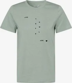 Marie Lund T-shirts Shirt Dames Mintgroen