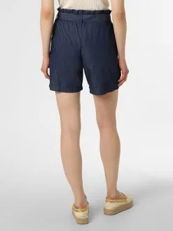 Marie Lund Shorts Regular Bandplooibroek Dames Donkerblauw -Marie Lund Verkoop eb16e0b18e5a7b25950acf6b5f0b4636