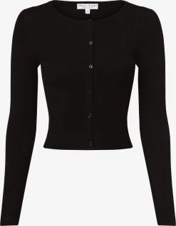 Marie Lund Vesten Gebreid Vest Dames Zwart