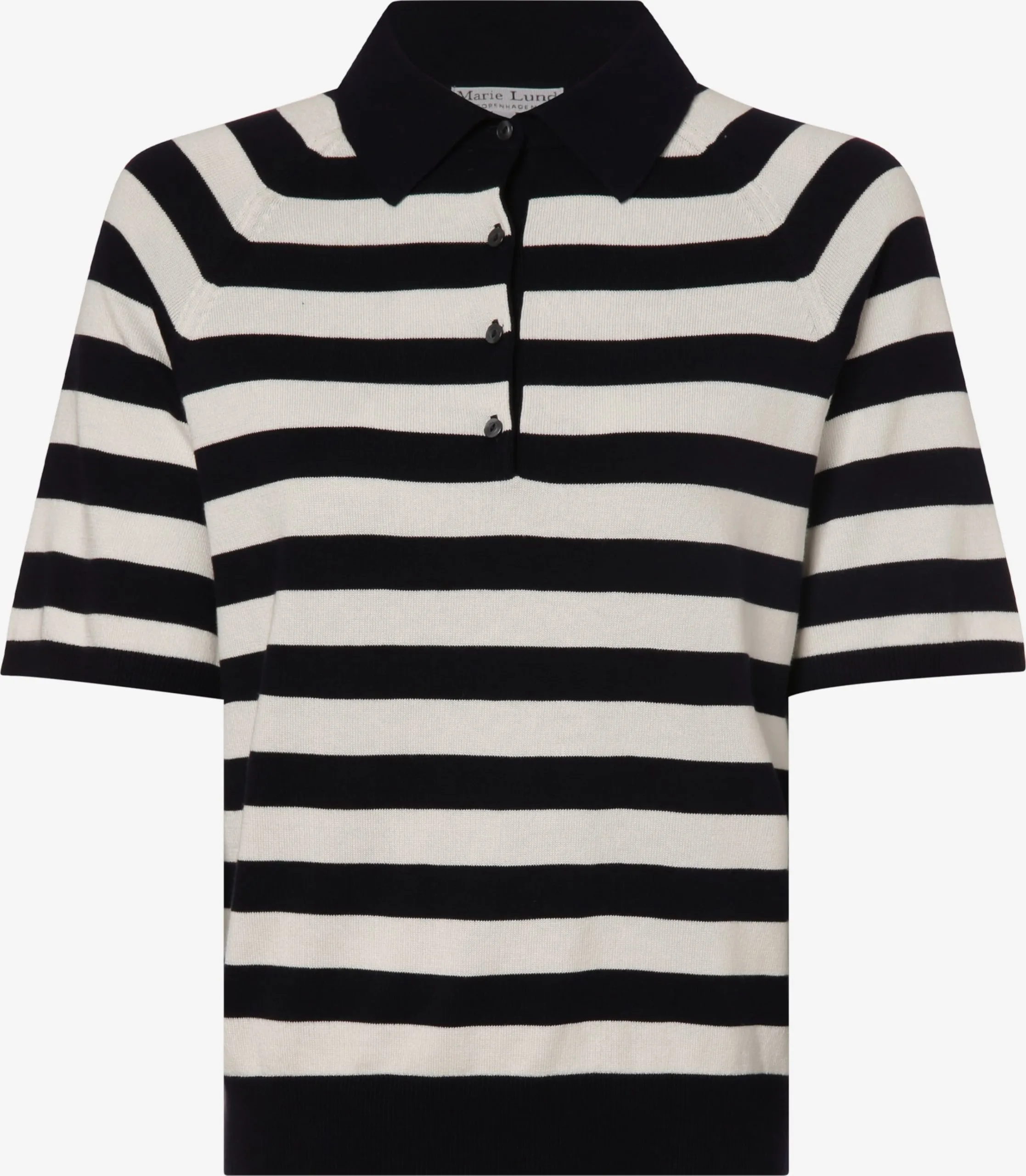 Marie Lund Polos Shirt Dames Zwart / Wit 1 Marie Lund Polos Shirt Dames Zwart / Wit